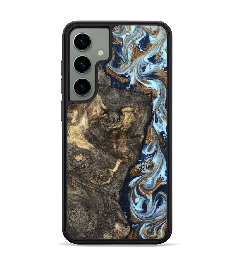 Galaxy S24 Plus Wood Phone Case - Corrine (Teal & Gold, 819618)