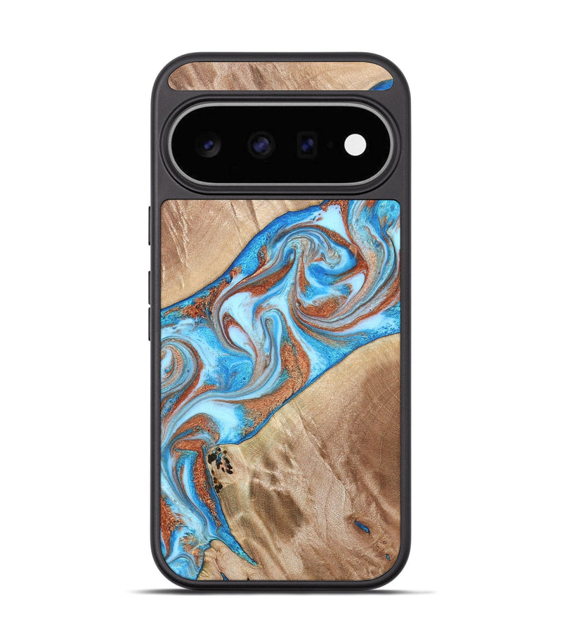 Pixel 11 Wood Phone Case - Major (Teal & Gold, 819619)