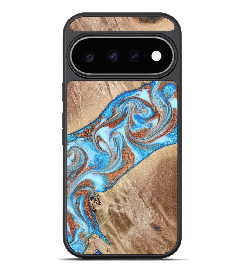 Pixel 11 Pro XL Wood Phone Case - Major (Teal & Gold, 819619)