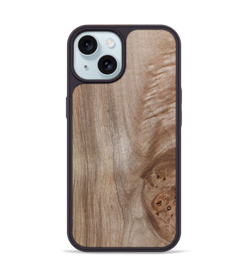 iPhone 15 Wood Phone Case - Margery (Wood Burl, 819620)