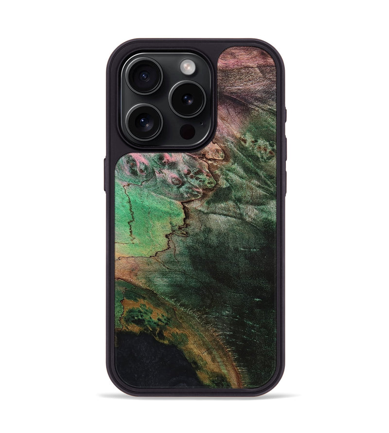 iPhone 15 Pro Wood Phone Case - Heath (Wood Burl, 819626)