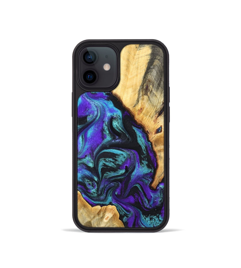 iPhone 12 mini Wood Phone Case - Hoyt (Purple, 819627)