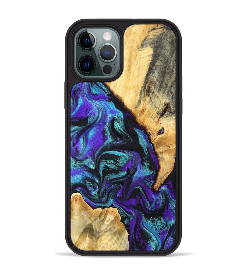 iPhone 12 Pro Max Wood Phone Case - Hoyt (Purple, 819627)