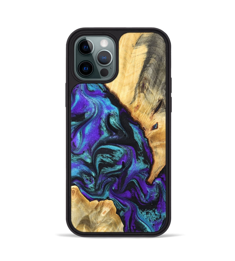 iPhone 12 Pro Wood Phone Case - Hoyt (Purple, 819627)