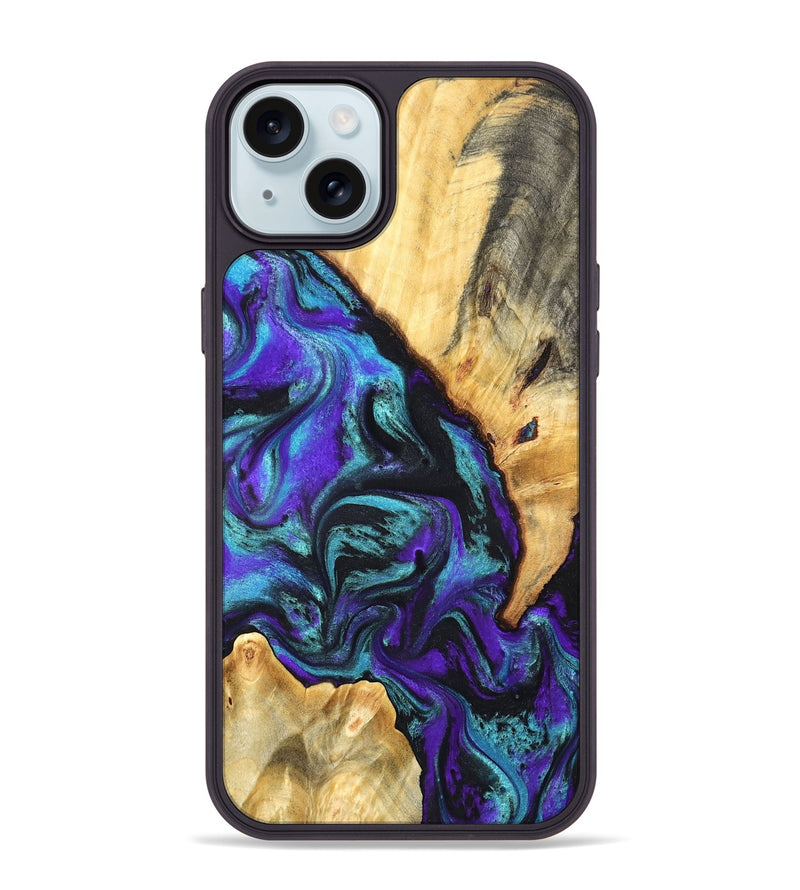 iPhone 15 Plus Wood Phone Case - Hoyt (Purple, 819627)