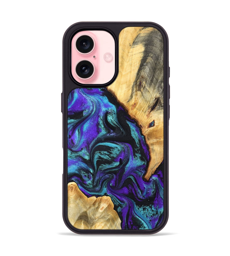 iPhone 16 Wood Phone Case - Hoyt (Purple, 819627)