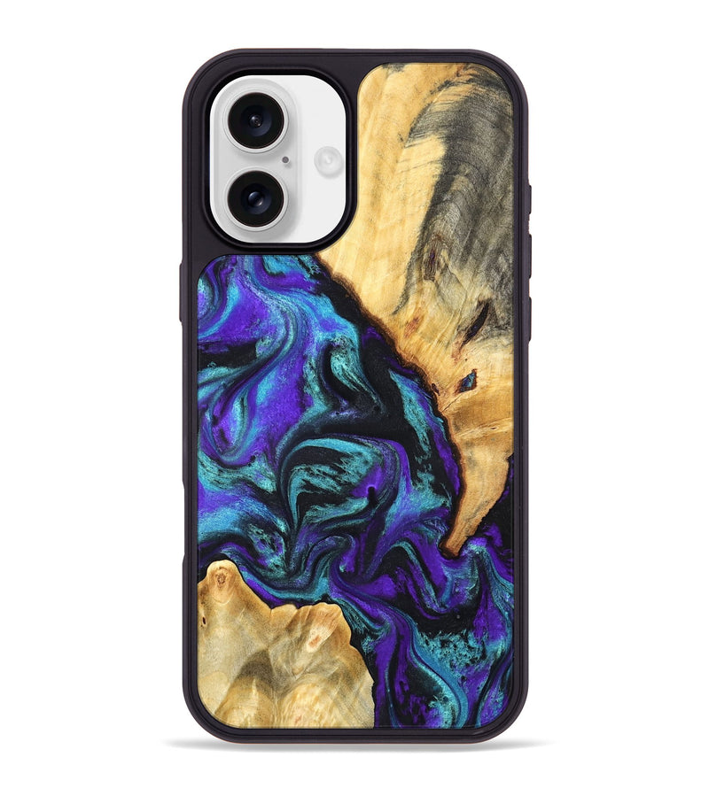 iPhone 16 Plus Wood Phone Case - Hoyt (Purple, 819627)