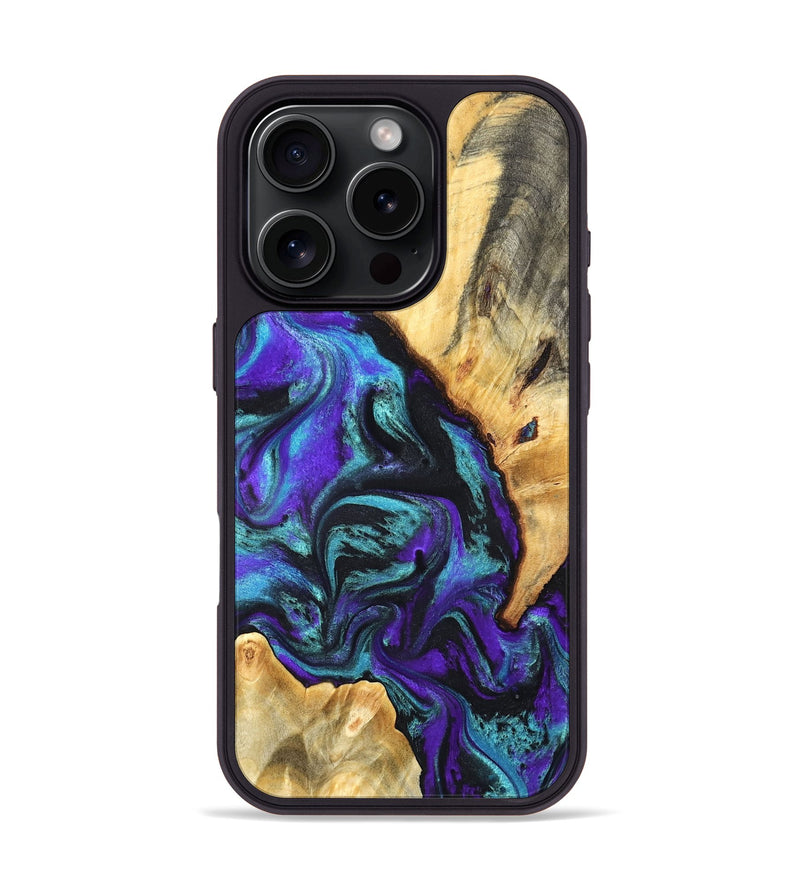 iPhone 16 Pro Wood Phone Case - Hoyt (Purple, 819627)