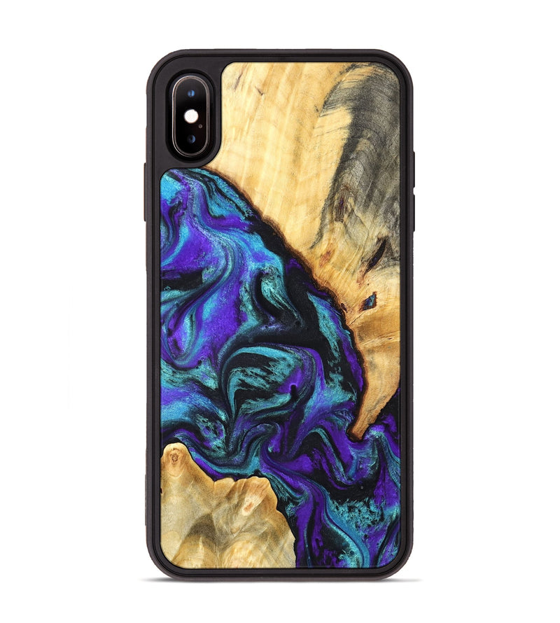 iPhone Xs Max Wood Phone Case - Hoyt (Purple, 819627)