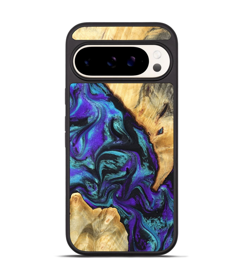 Pixel 9 Wood Phone Case - Hoyt (Purple, 819627)