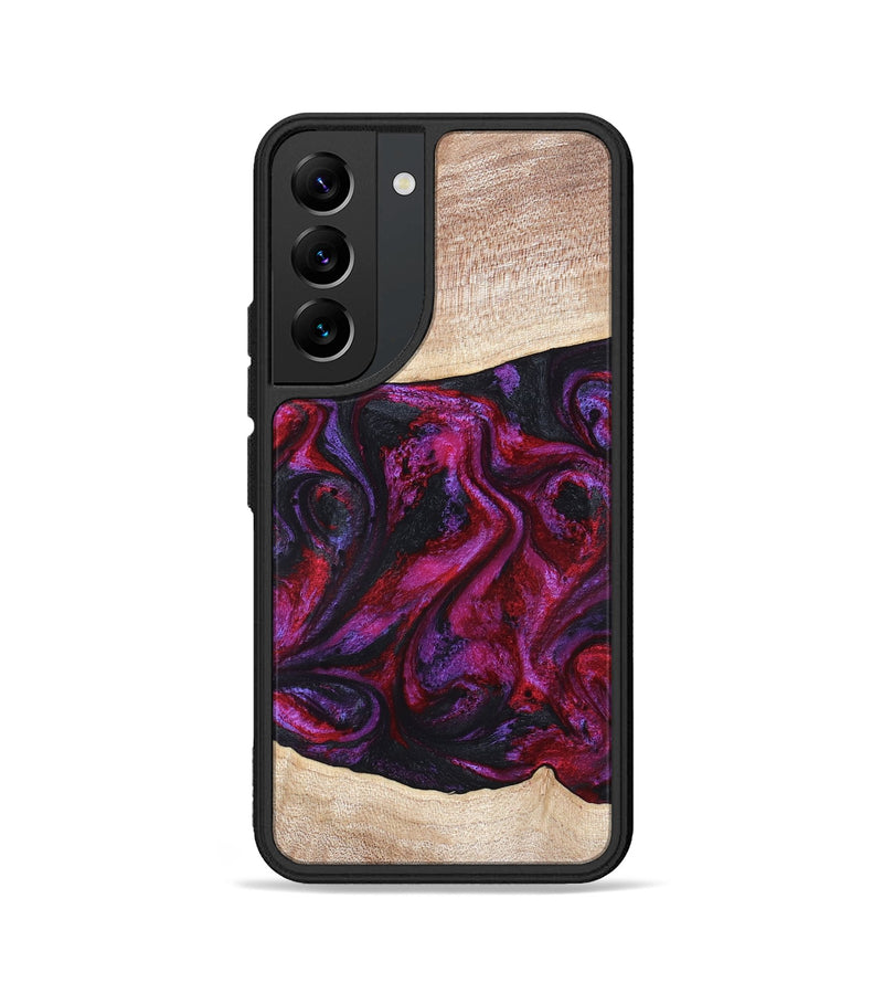 Galaxy S22 Wood Phone Case - Tonia (Red, 819629)