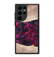 Galaxy S22 Ultra Wood Phone Case - Tonia (Red, 819629)
