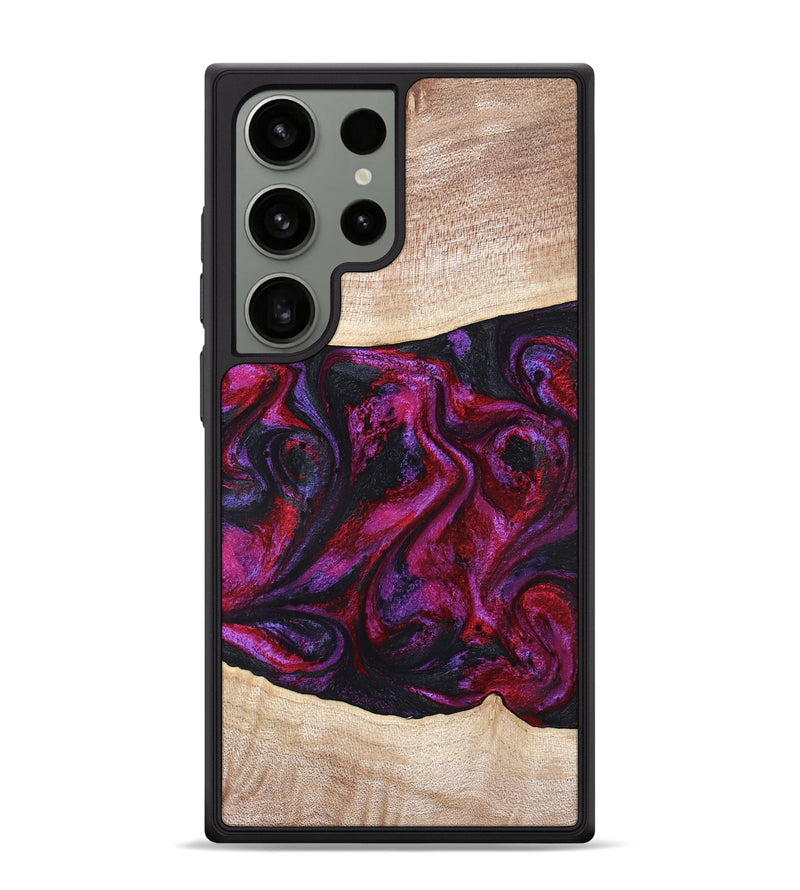 Galaxy S24 Ultra Wood Phone Case - Tonia (Red, 819629)