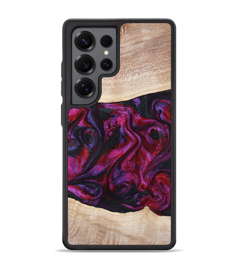 Galaxy S25 Ultra Wood Phone Case - Tonia (Red, 819629)