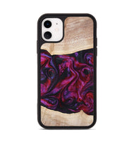 iPhone 11 Wood Phone Case - Tonia (Red, 819629)