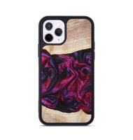 iPhone 11 Pro Wood Phone Case - Tonia (Red, 819629)