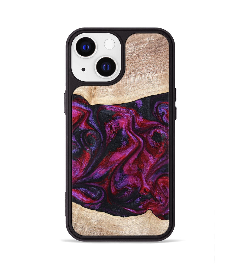 iPhone 13 Wood Phone Case - Tonia (Red, 819629)