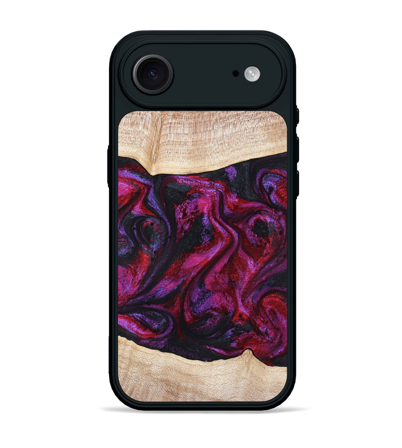 iPhone 17 Air Wood Phone Case - Tonia (Red, 819629)