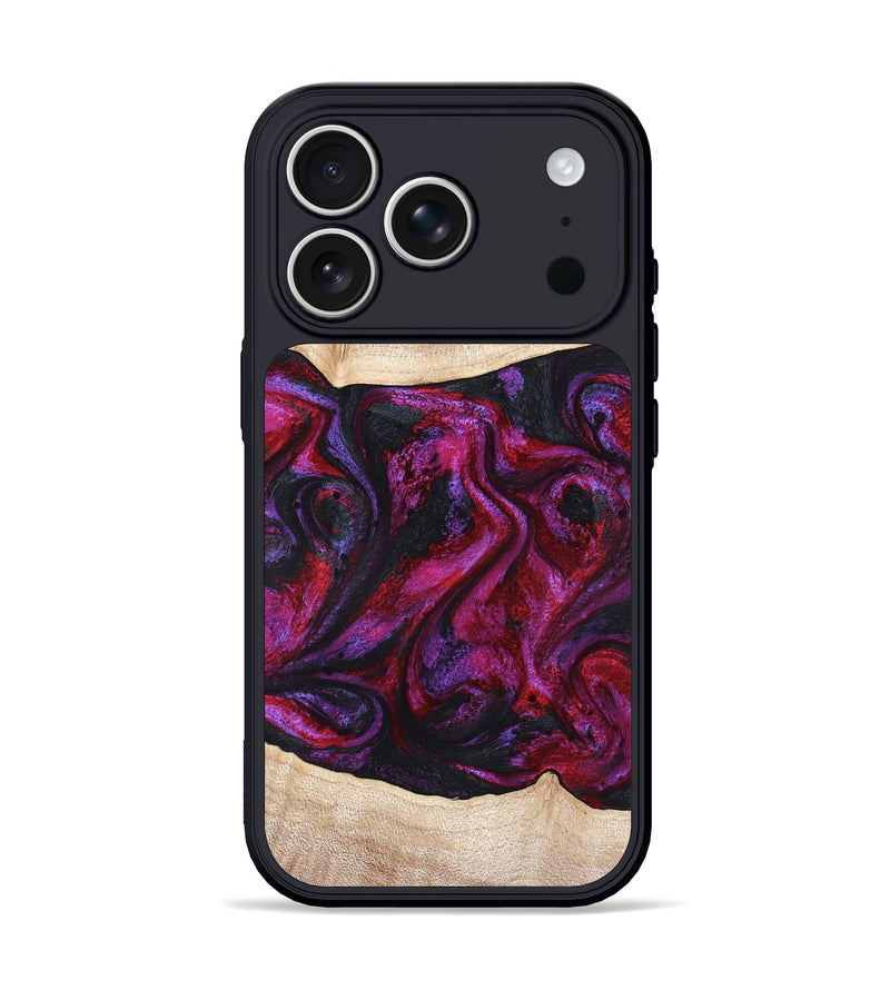 iPhone 17 Pro Wood Phone Case - Tonia (Red, 819629)
