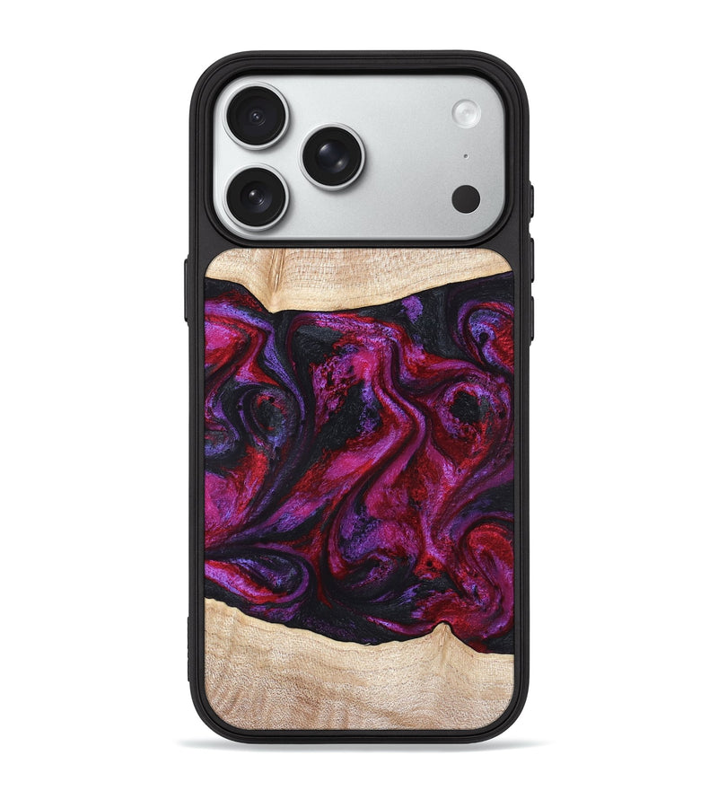 iPhone 18 Pro Max Wood Phone Case - Tonia (Red, 819629)