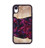 iPhone Xr Wood Phone Case - Tonia (Red, 819629)