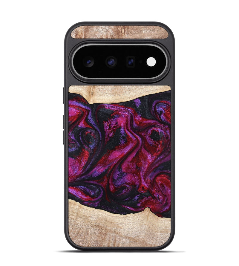 Pixel 11 Pro Wood Phone Case - Tonia (Red, 819629)