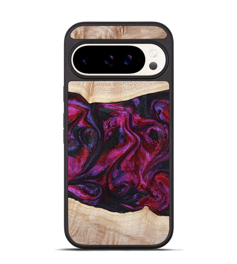 Pixel 9 Pro Wood Phone Case - Tonia (Red, 819629)