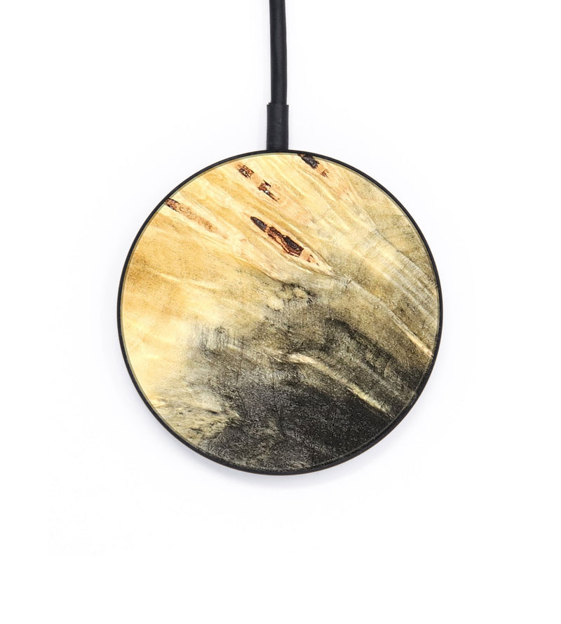 Circle Wood Wireless Charger - Karli (Black & White, 819632)