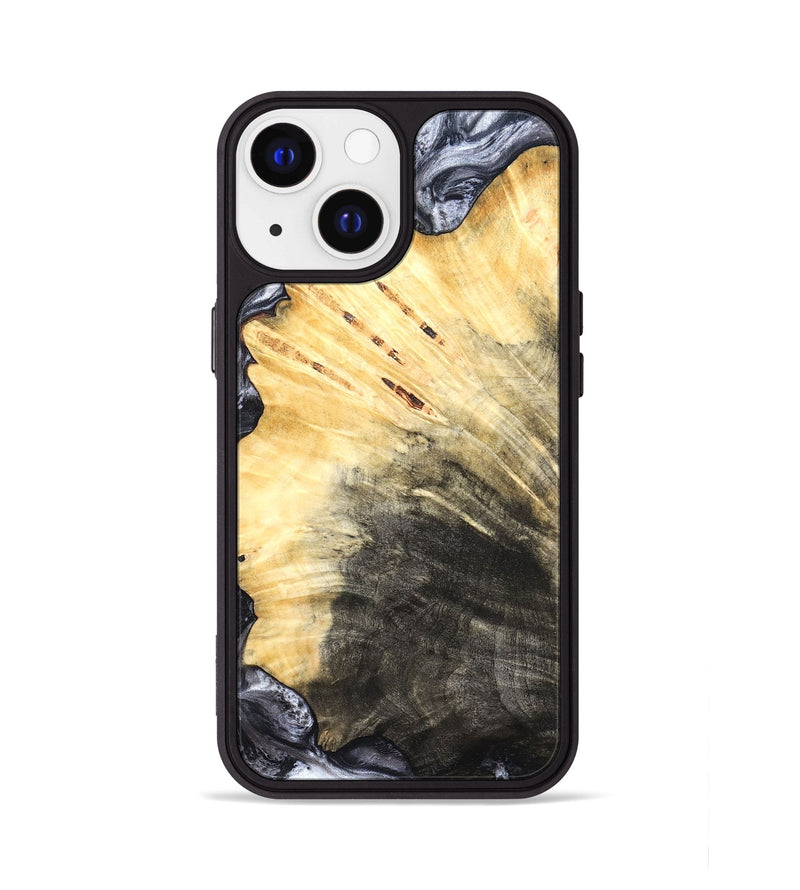 iPhone 13 Wood Phone Case - Karli (Black & White, 819632)