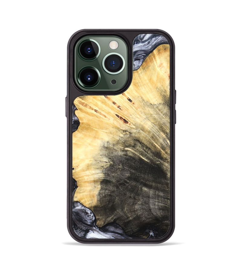 iPhone 13 Pro Wood Phone Case - Karli (Black & White, 819632)
