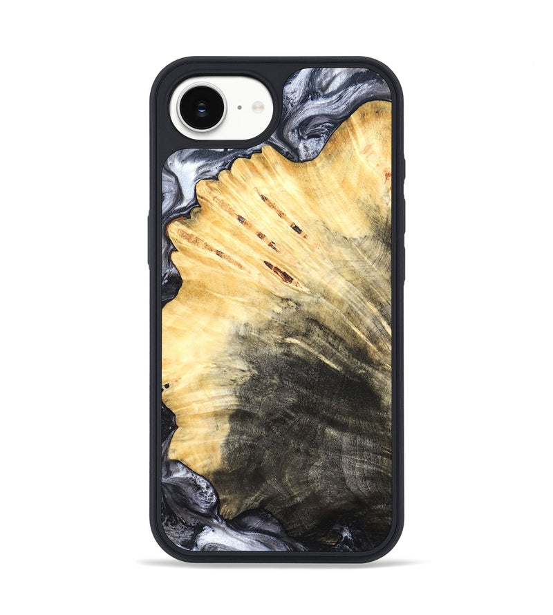 iPhone 16e Wood Phone Case - Karli (Black & White, 819632)