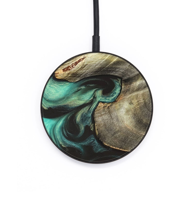 Circle Wood Wireless Charger - Litzy (Green, 819649)