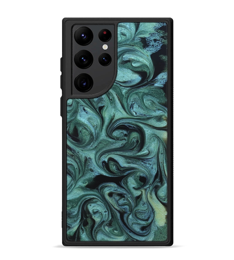 Galaxy S22 Ultra ResinArt Phone Case - Cecelia (Green, 819650)