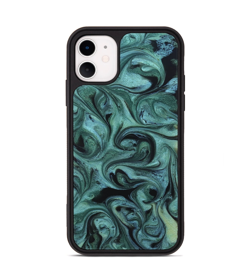 iPhone 11 ResinArt Phone Case - Cecelia (Green, 819650)