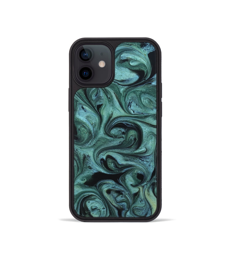 iPhone 12 mini ResinArt Phone Case - Cecelia (Green, 819650)