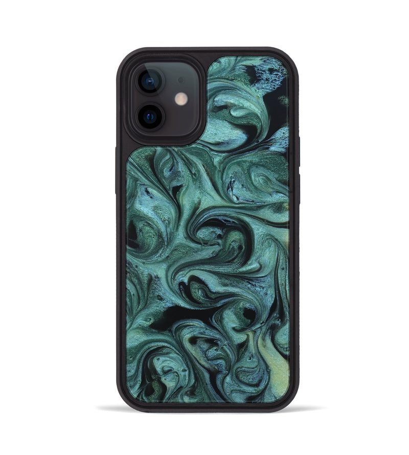 iPhone 12 ResinArt Phone Case - Cecelia (Green, 819650)