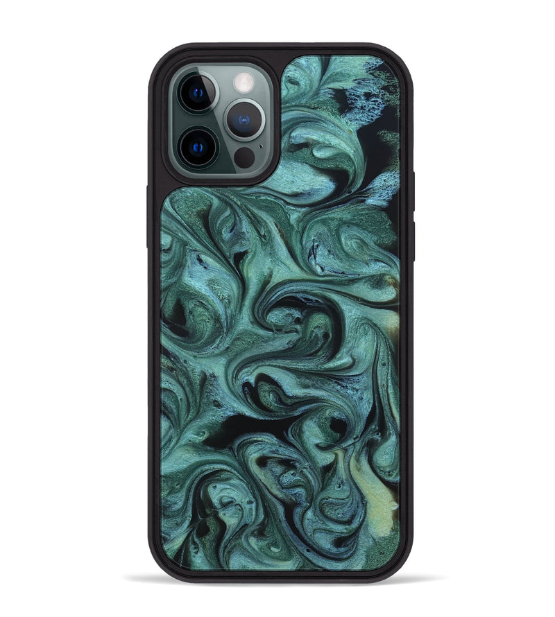iPhone 12 Pro Max ResinArt Phone Case - Cecelia (Green, 819650)