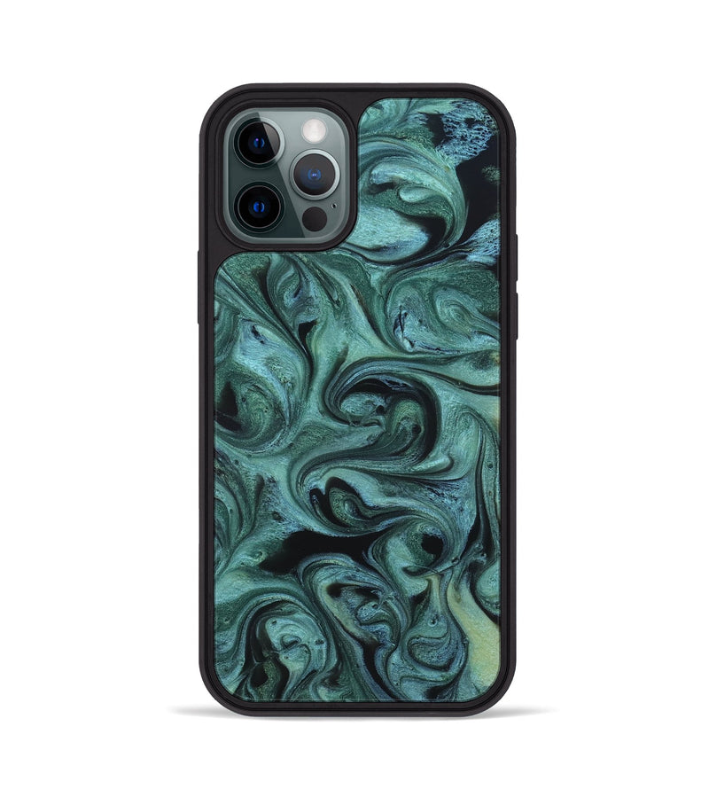 iPhone 12 Pro ResinArt Phone Case - Cecelia (Green, 819650)