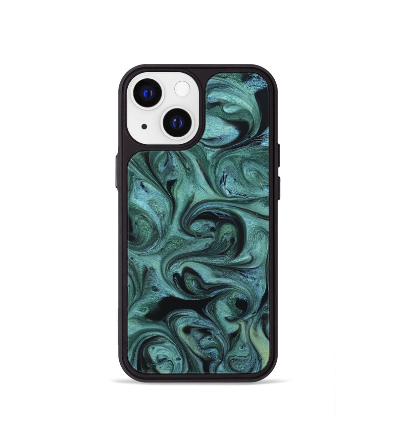 iPhone 13 mini ResinArt Phone Case - Cecelia (Green, 819650)