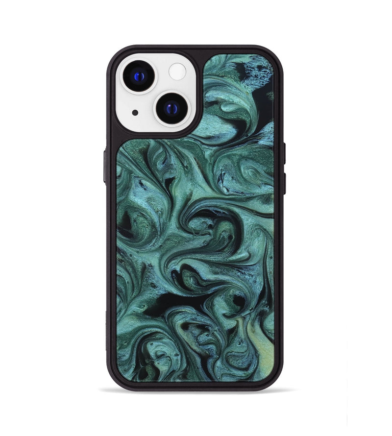 iPhone 13 ResinArt Phone Case - Cecelia (Green, 819650)