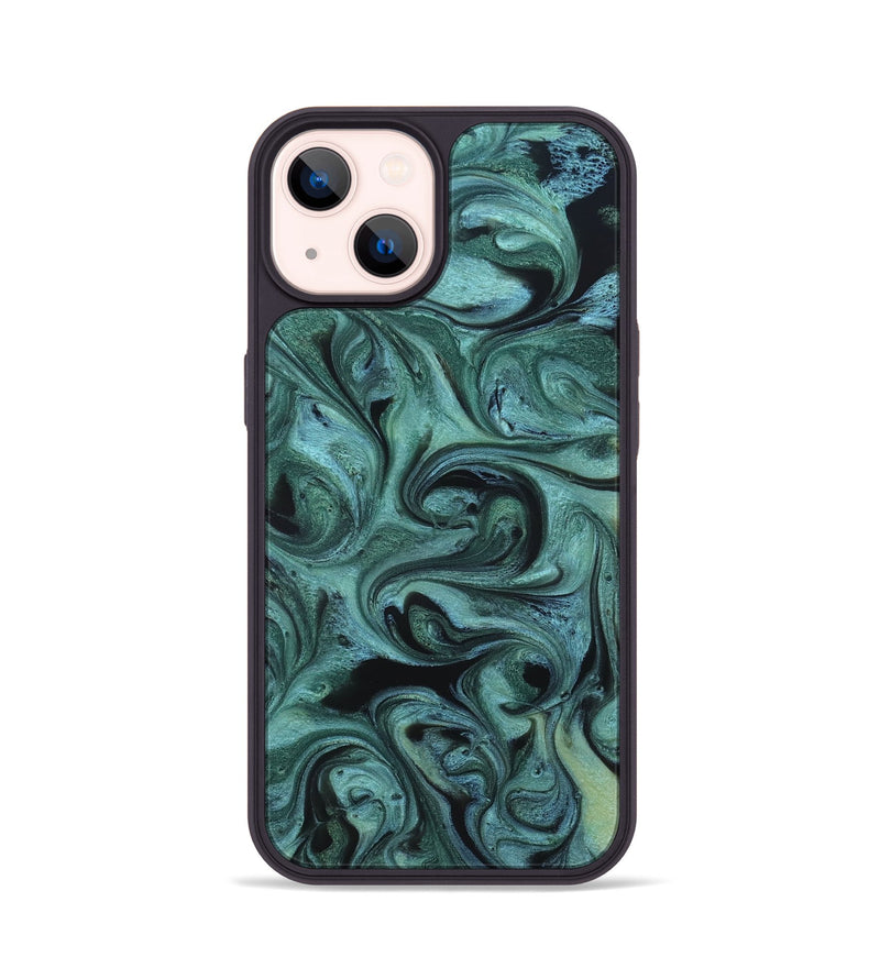 iPhone 14 ResinArt Phone Case - Cecelia (Green, 819650)