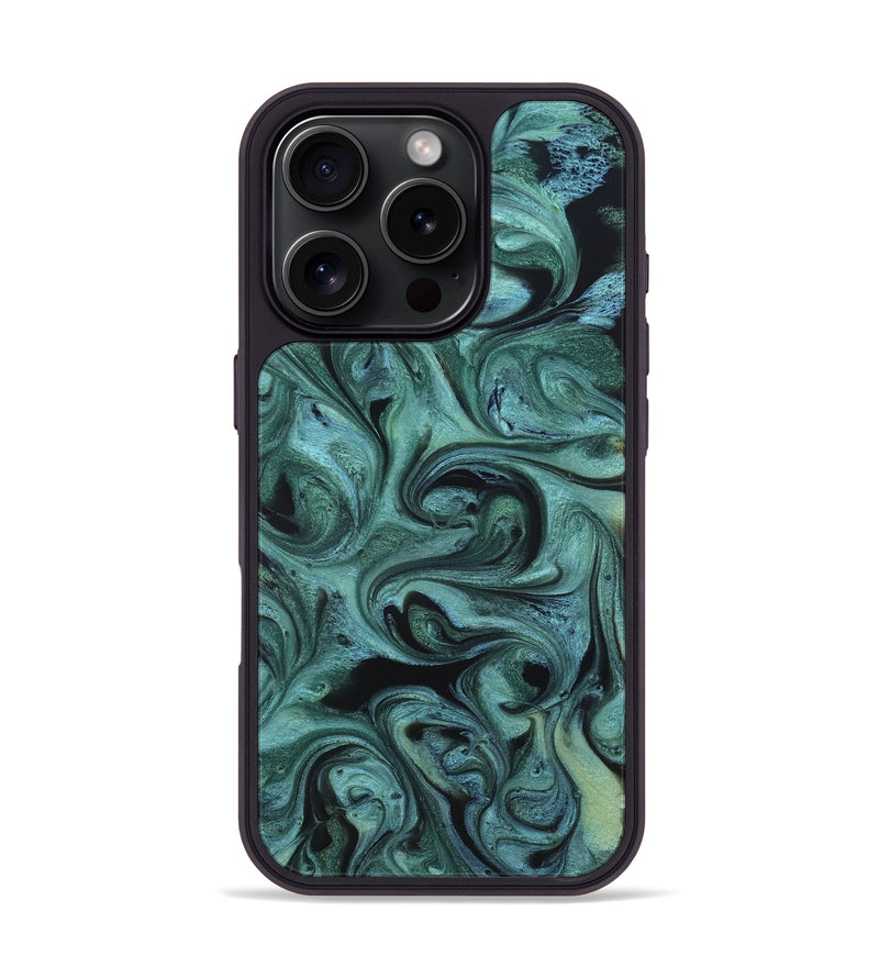 iPhone 16 Pro ResinArt Phone Case - Cecelia (Green, 819650)