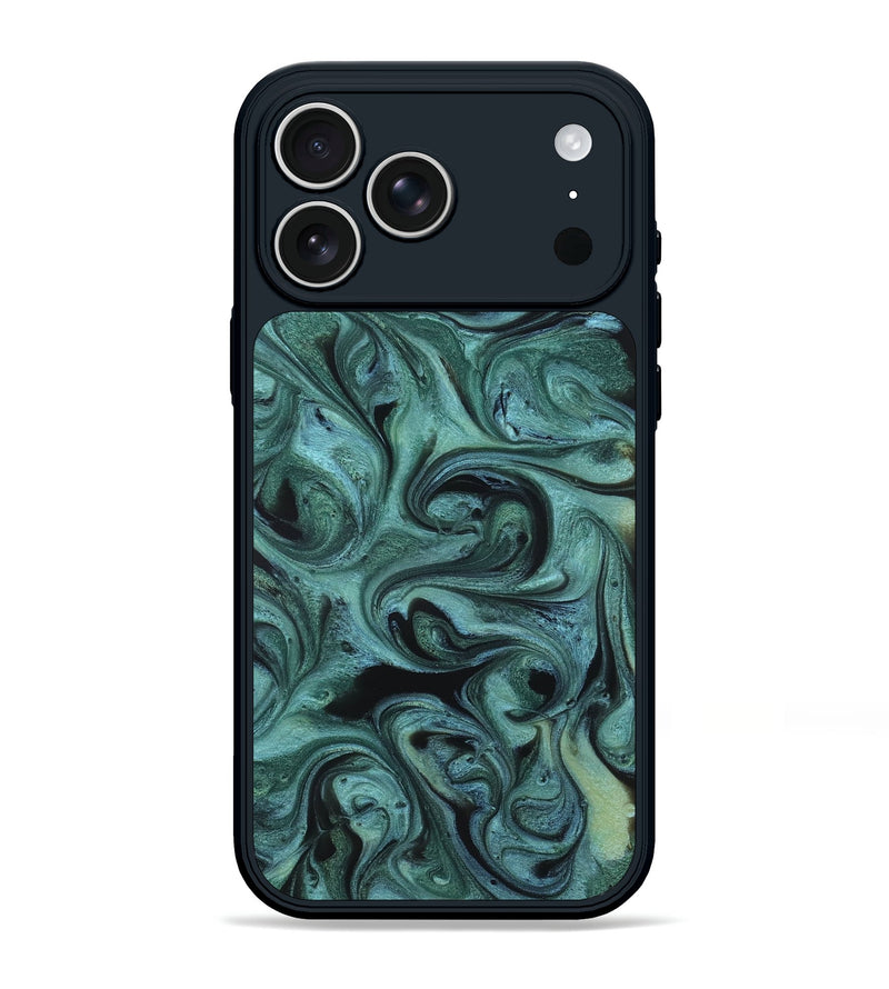 iPhone 17 Pro Max ResinArt Phone Case - Cecelia (Green, 819650)