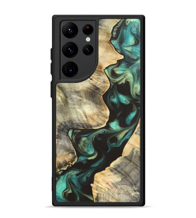 Galaxy S22 Ultra Wood Phone Case - Ike (Green, 819652)