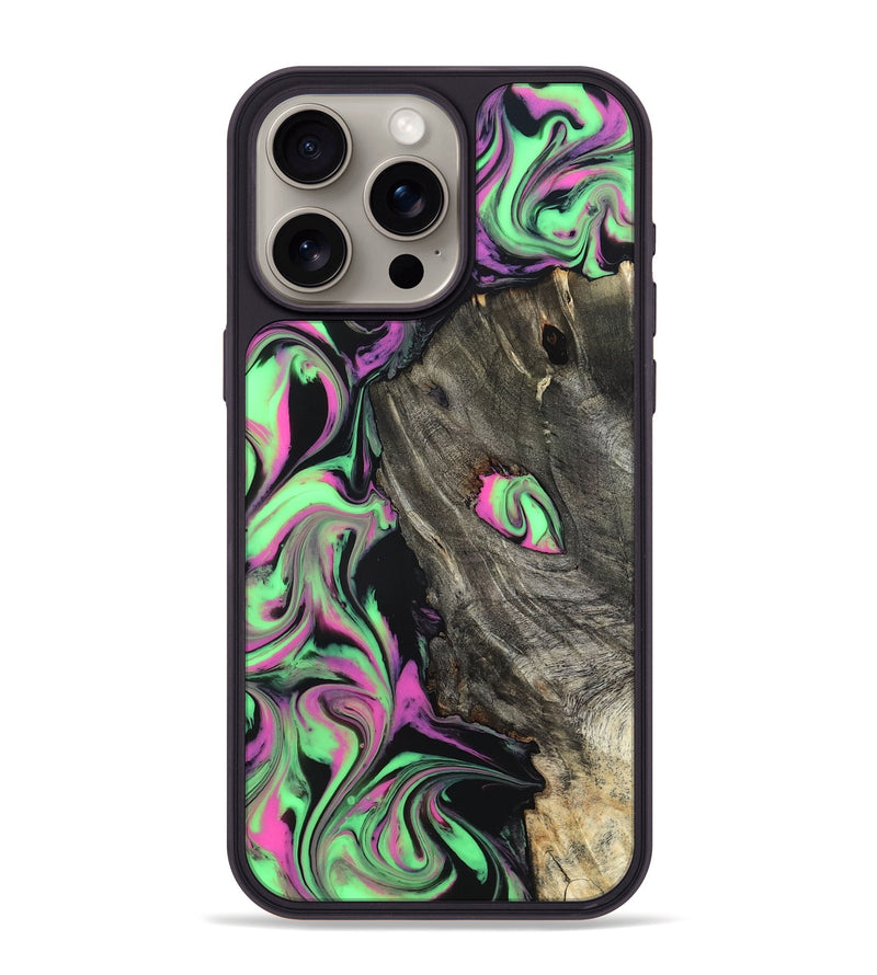 iPhone 15 Pro Max Wood Phone Case - Adelia (Neon, 819653)