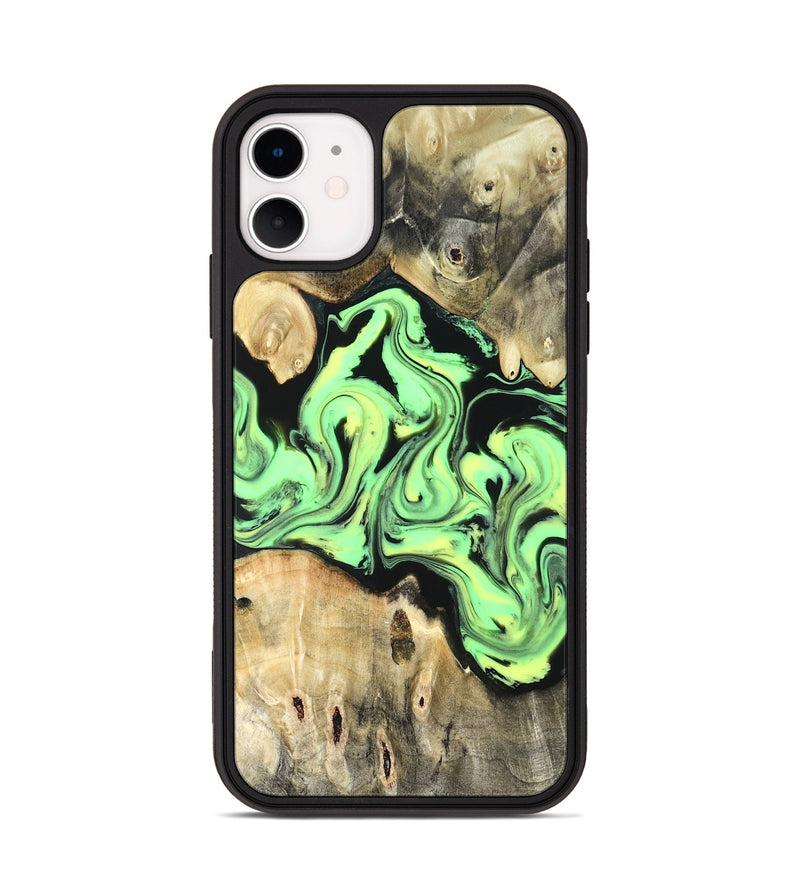 iPhone 11 Wood Phone Case - Verdie (Neon, 819655)