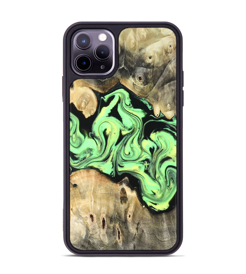 iPhone 11 Pro Max Wood Phone Case - Verdie (Neon, 819655)