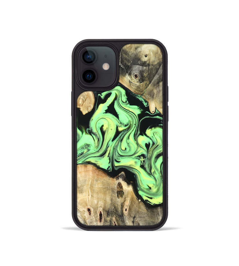 iPhone 12 mini Wood Phone Case - Verdie (Neon, 819655)