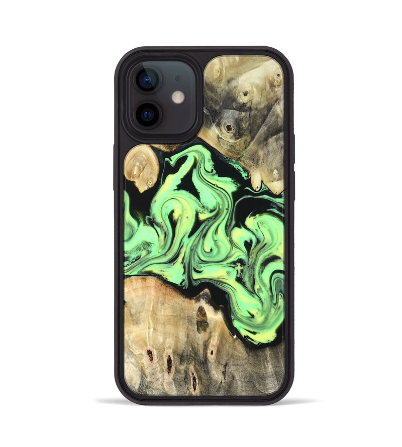 iPhone 12 Wood Phone Case - Verdie (Neon, 819655)