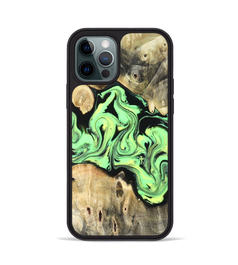 iPhone 12 Pro Wood Phone Case - Verdie (Neon, 819655)
